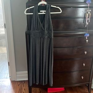 Evan Picone polka dot maxi dress